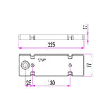 CLA REPISA Exterior LED Surface Mounted Curved Wedge Wall Lights