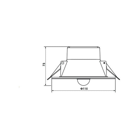 SAL CLARE S9062TC/S 10W Recessed LED Downlight with Sensor