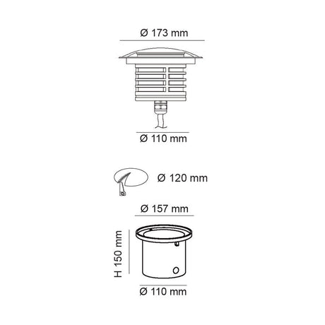 SAL Exterior Inground Led Light Pathway S9349