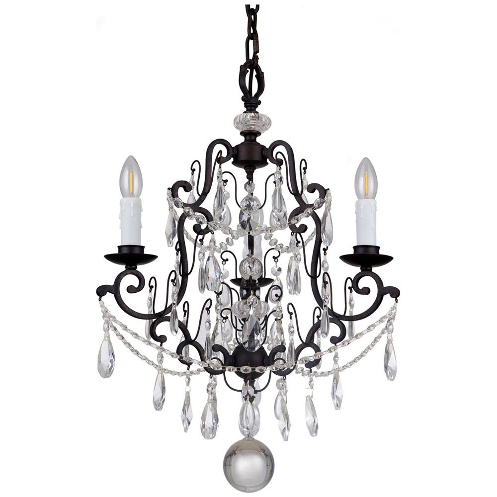 Lighting Inspiration Salzburg 3Lt Pendant Bronze