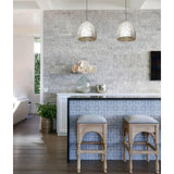 CLA SARI Interior Embossed Ellipse Pendant Lights