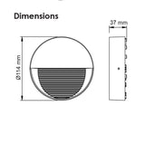 SAL ALTONA SE7356 5W LED Surface Mount Circular Wall Light