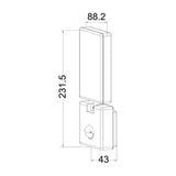 CLA SEC Surface Mounted LED Security Lights with Sensors IP65