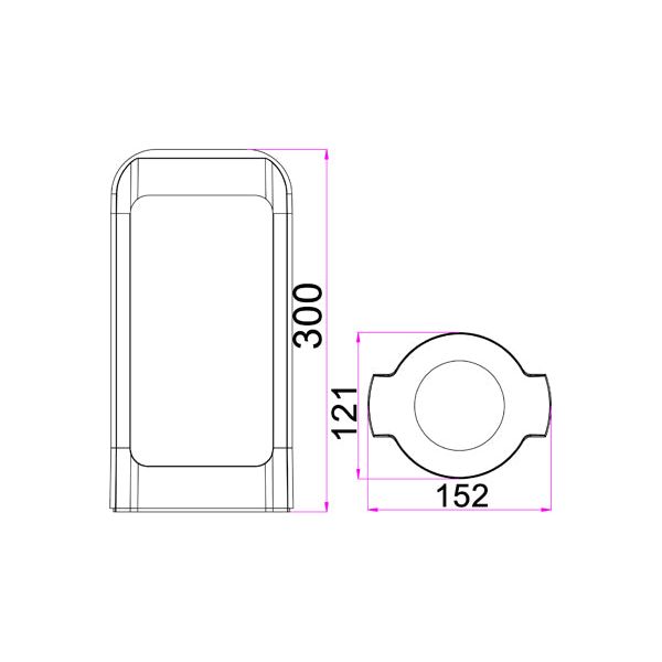 CLA SEKER Exterior LED Bollard Lights IP65