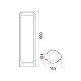 CLA SEKER Exterior LED Bollard Lights IP65