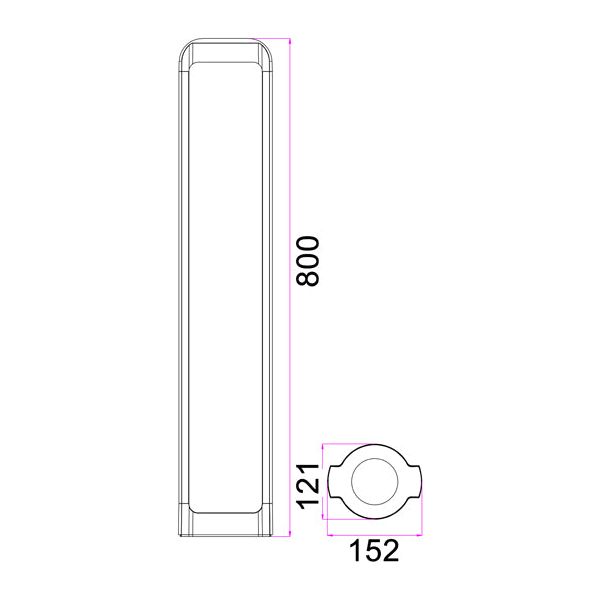 CLA SEKER Exterior LED Bollard Lights IP65