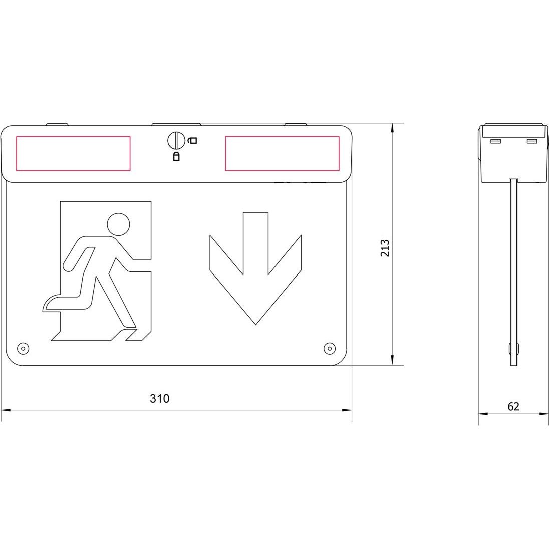 SAL EMERGENCY EXIT SELK1500EX3 24 Metre Viewing