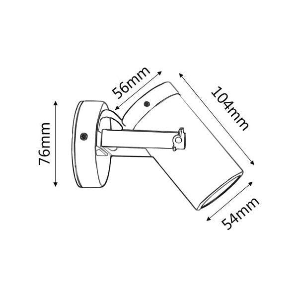 CLA Gu10/Mr16 Exterior Copper Wall Spot Lights