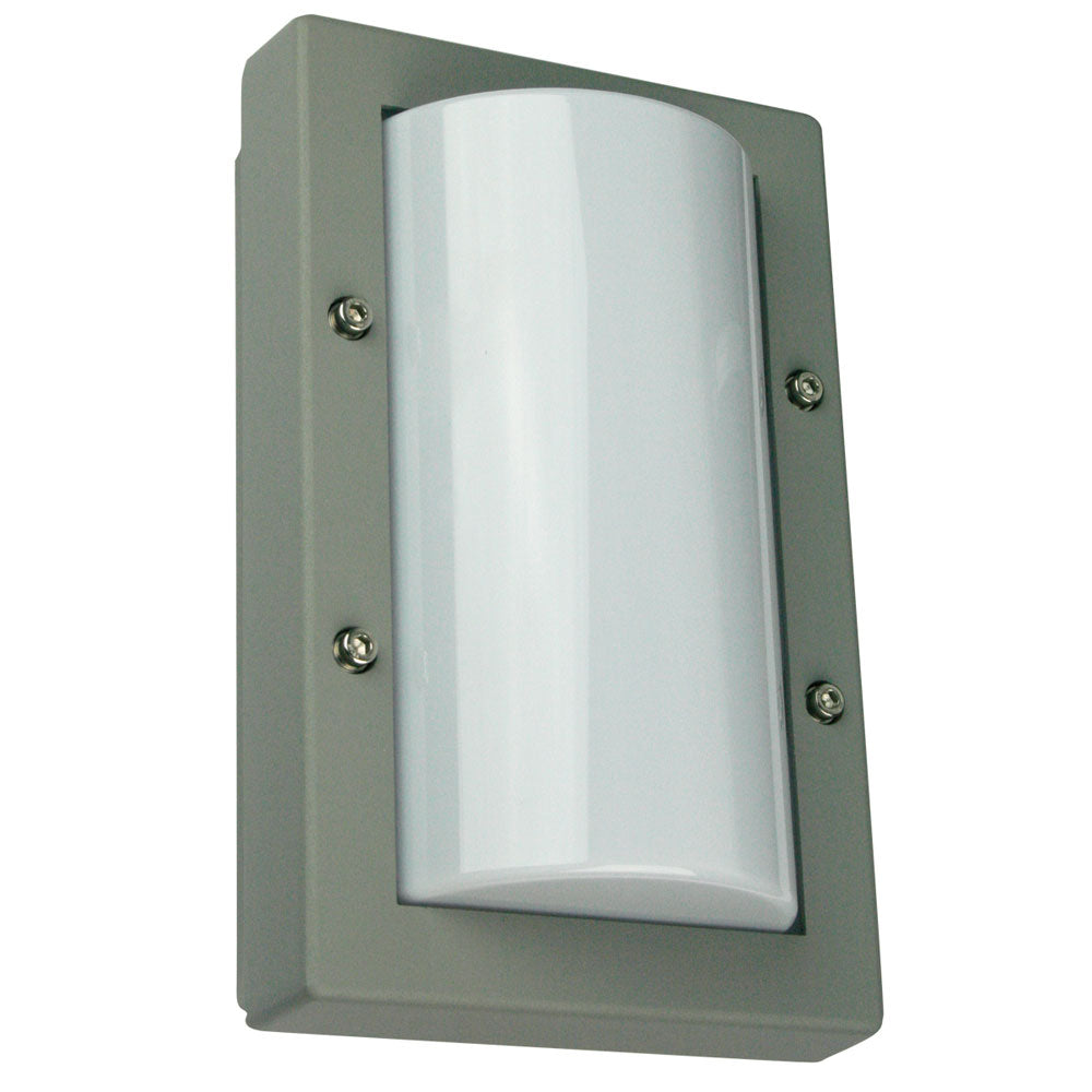 Oriel Lighting Senza Mini Plain Silver Bulkhead