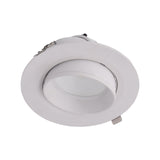 CLA LED Dual Power 28W / 38W Tri-CCT Gimbal White Recessed Shop Lighter