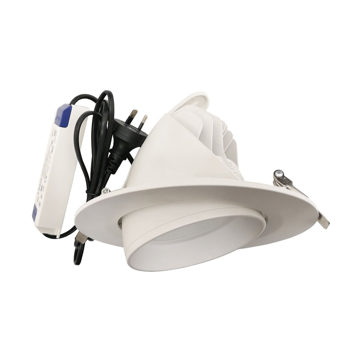 CLA LED Dual Power 28W / 38W Tri-CCT Gimbal White Recessed Shop Lighter