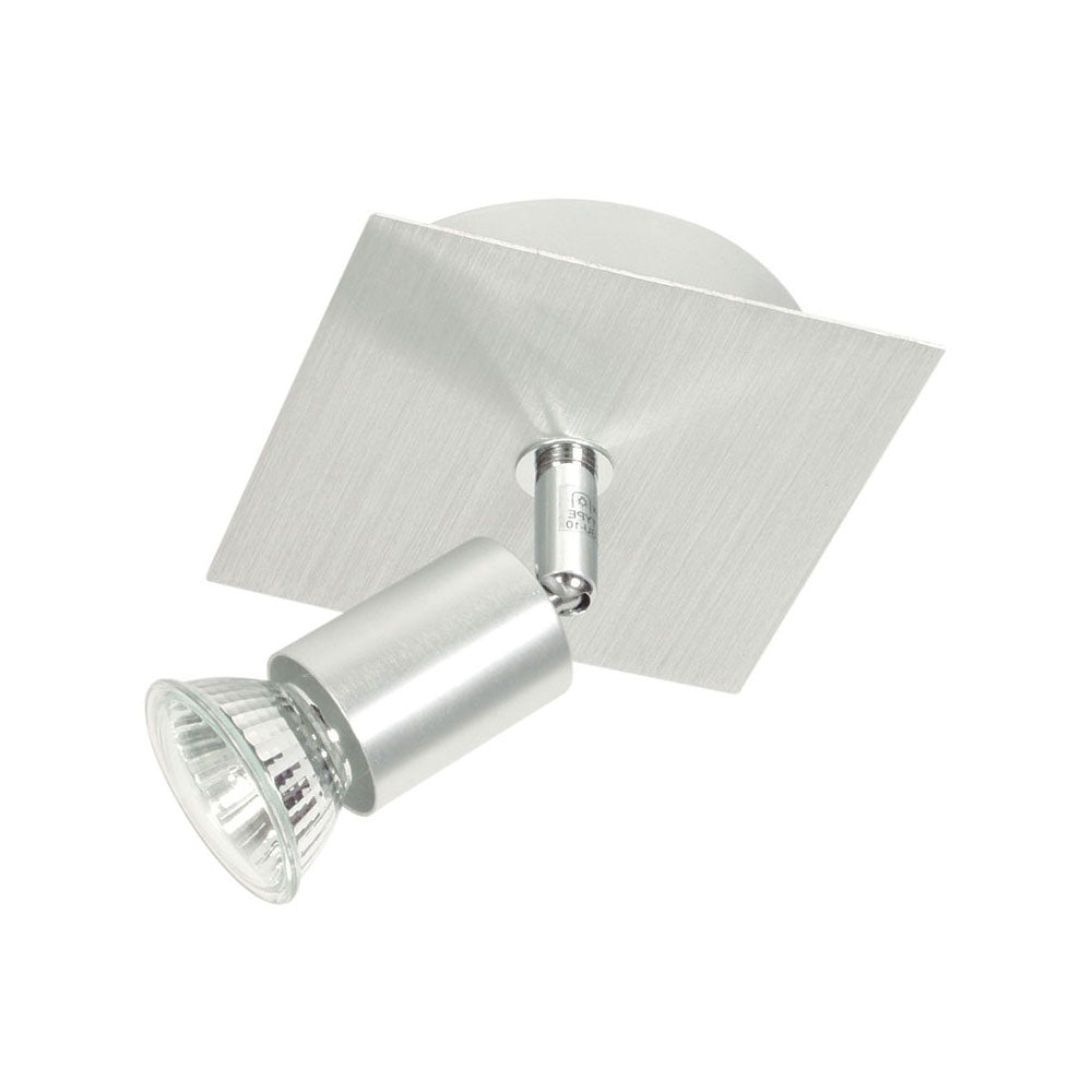 Oriel Lighting Form 1LT 240v GU10 Aluminium Spotlight