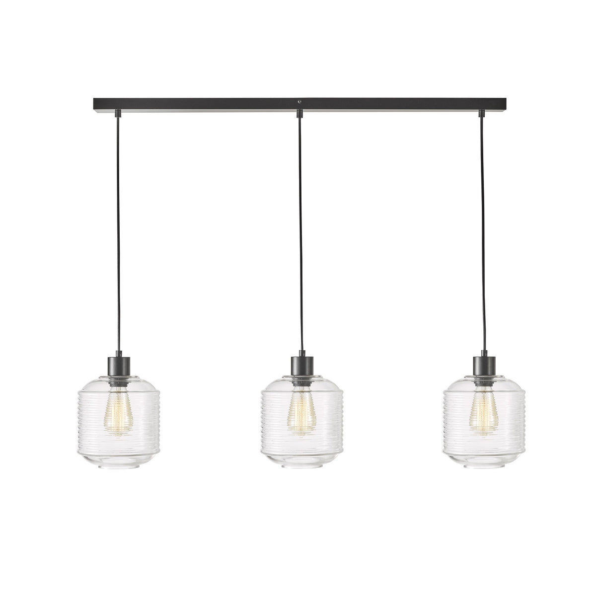 Oriel MARCONI TRILIGHT 3 Light Clear Glass Pendant