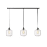 Oriel MARCONI TRILIGHT 3 Light Clear Glass Pendant