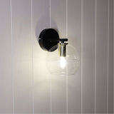 Oriel RENO WALL Clear Glass Wall Light