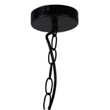 Oriel Lighting Hampton 4 Light Pendant Black No Glass