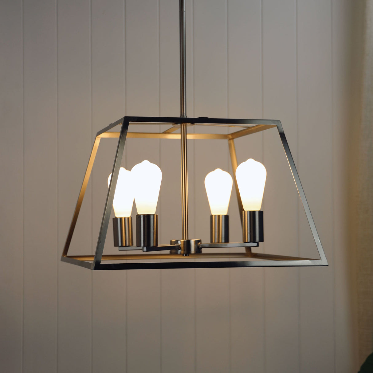 Oriel Lighting Southport.48 4 Light Pendant Brushed Chrome