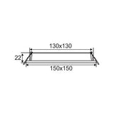 CLA LED Dimmable Ultra Slim Tri-CCT Recessed Downlights Square