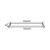 CLA LED Dimmable Ultra Slim Tri-CCT Recessed Downlights Square