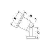 CLA Exterior Surface Mount Adjustable Pond Spot Light IP68