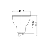 CLA SMTGU10 LED Smart Dimmable RGB+Tri-CCT GU10 Globe