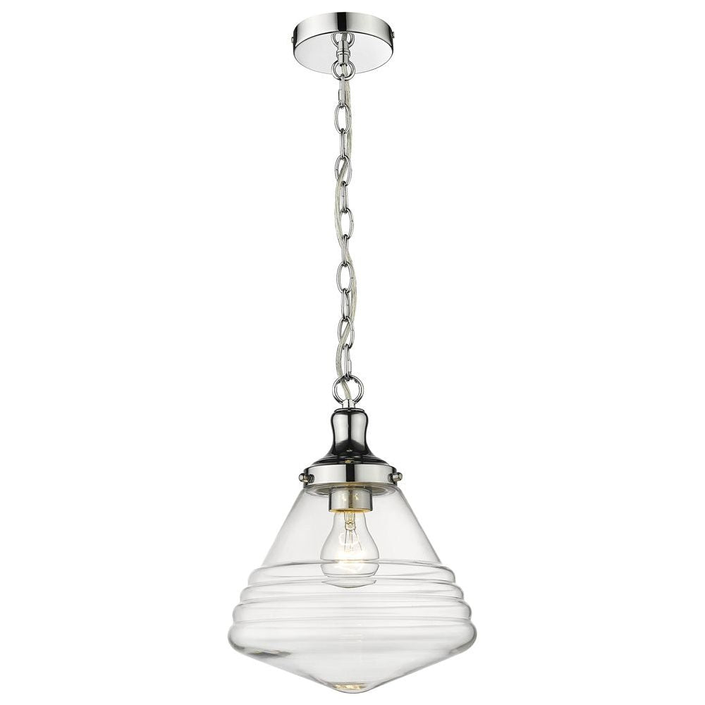 Lighting Inspiration Spacey Small Chrome Clear Pendant