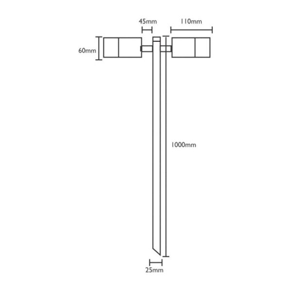 CLA SPM MR16 Exterior Spike Lights IP65