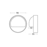 CLA Ste Exterior LED Surface Mounted Eyelid Step Lights