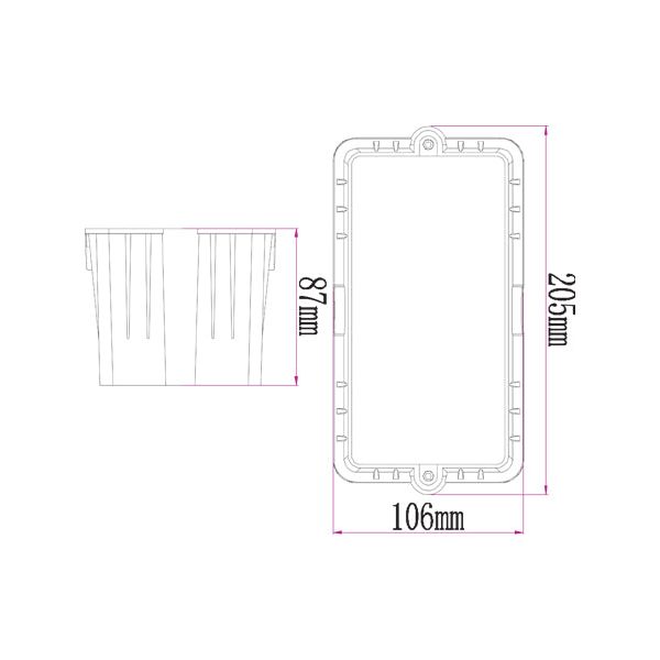 CLA STE Exterior LED Recessed Wall Lights IP54