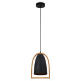 CLA Swing Ellipse Wood Frame Pendant Light