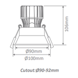 Domus Cell 17W LED COB Lamp Kit 60D 5000K DT90