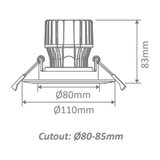 Domus Cell 17W LED COB Lamp Kit 60D 5000K T90