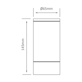 Domus ELITE-SM Surface Mount Exterior Downlight GU10 LED 6W 240V IP65 Aluminium