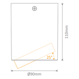 Domus NEO-10 Round 10W Surface Mount Tiltable LED Dimmable IP20 Downlight White