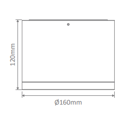 Domus NEO-35 Round 35W Surface Mounted LED Dimmable IP44 Downlight White