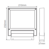 Domus FLASH 20W LED 240V Floodlight IP65 Dark Grey