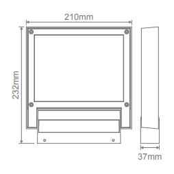 Domus FLASH 20W LED Floodlight IP65 240V Silver