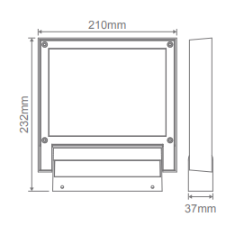 Domus FLASH 20W LED Floodlight IP65 240V White