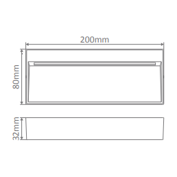 Domus ZEKE-8 Surface Mounted LED 8W RCT WB 12V Wall/Step Light