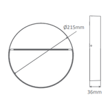 Domus ZEKE 9W Round 12V Surface Mounted LED Step/Wall Light