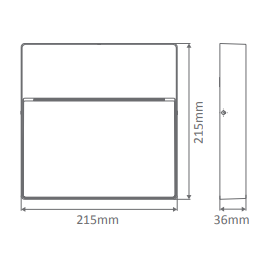 Domus ZEKE 9W Square 12V Surface Mounted LED Step/Wall Light