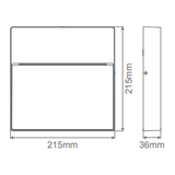 Domus ZEKE 9W Square 240v Surface Mounted LED Step/Wall Light