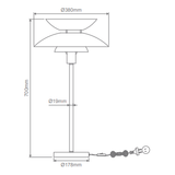 Domus ALLEGRA-TL Table Lamp 1 X E27 240V