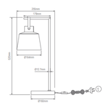 Domus STRAP-TL Table Lamp 1XE27 240V