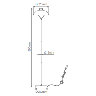 Domus FORGE-FL Floor Lamp 1XE27 240V