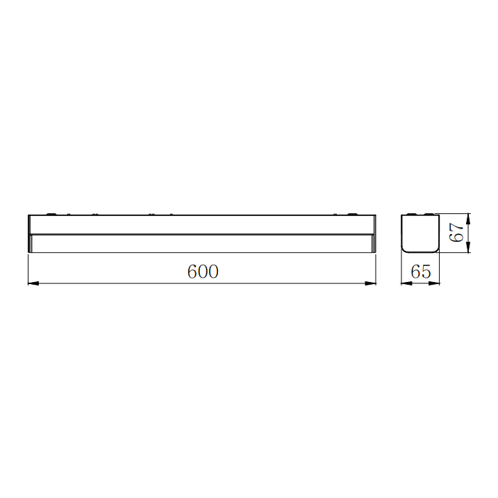 3A Lighting LED BATTEN 2FT LED/BT/20W/TC