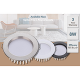 Mercator Optica Lite 8W LED Downlight Tri-Colour