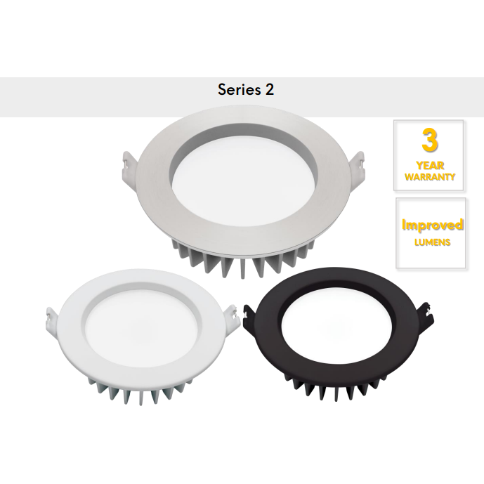 Mercator Optica Trio 10W Recessed Lens LED Downlight Tri-Colour