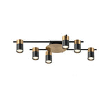 CLA TACHE Interior Spot Ceiling Lights with Adjustable Black & Antique Brass Heads