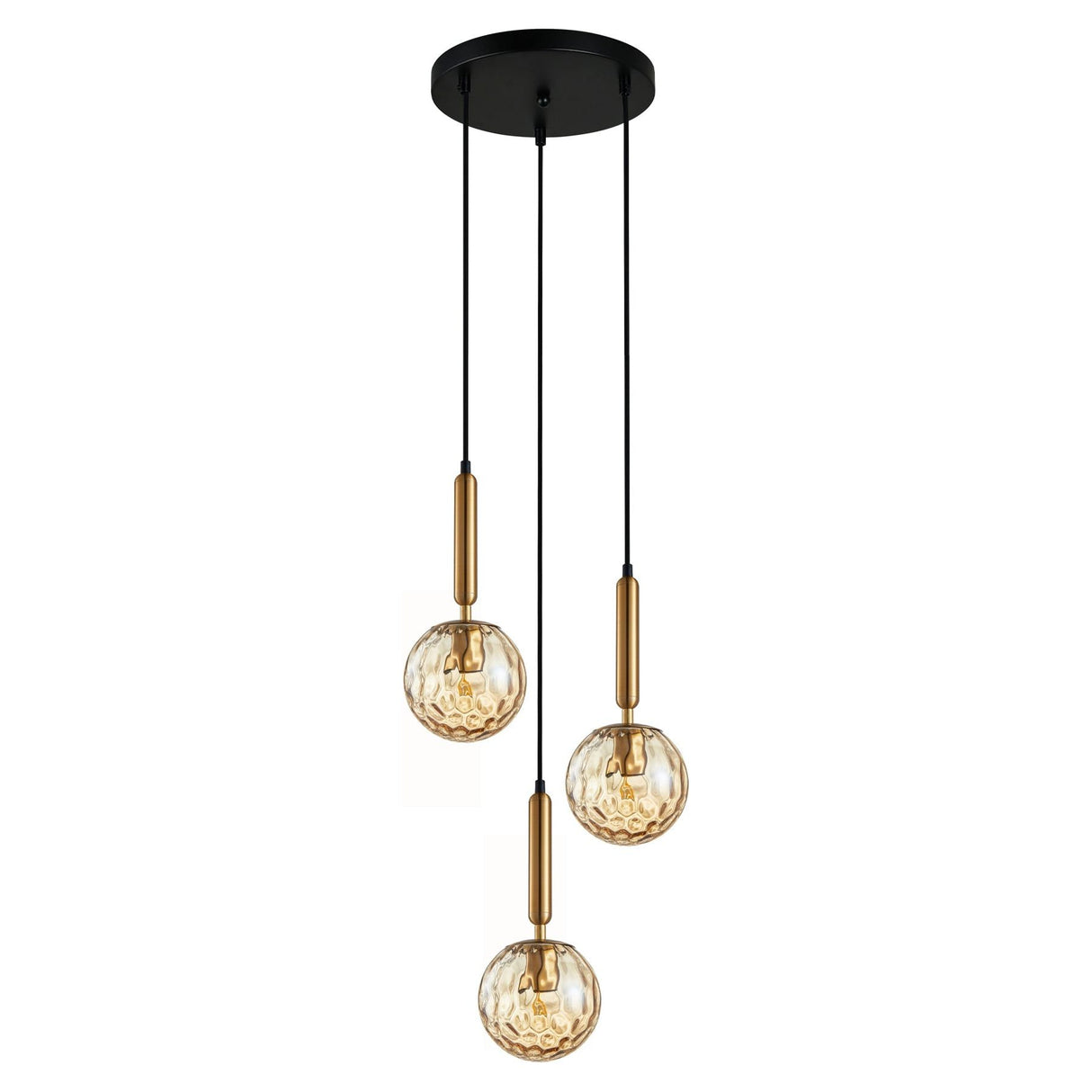 CLA TRATTINO Interior 3 Light Round Spherical Glass Pendant